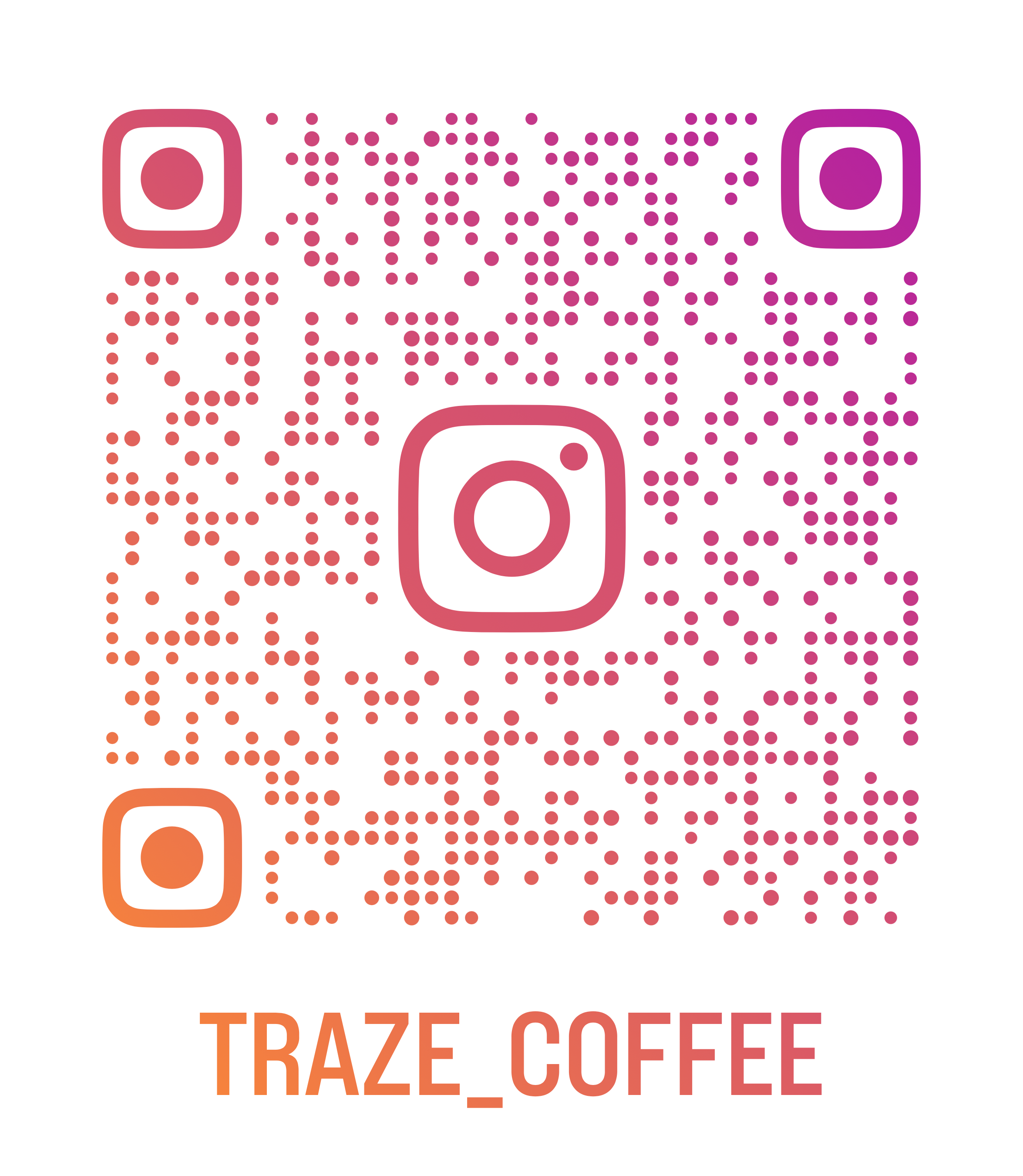 Traze Coffee Instagram QR